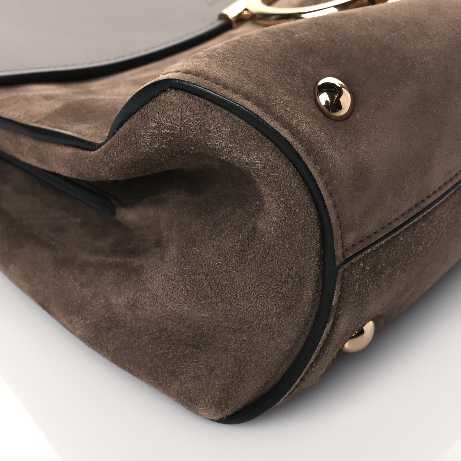 Salvatore Ferragamo Calfskin Suede Margot Top Handle Satchel Tan 8 of 11