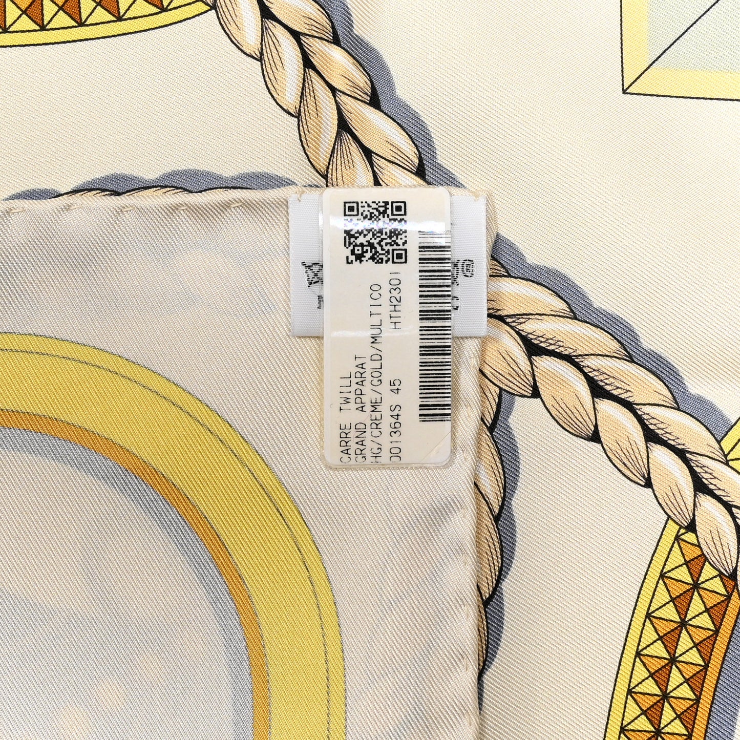 Silk Grand Apparat Forever Scarf 90 Creme Gold Multicolore