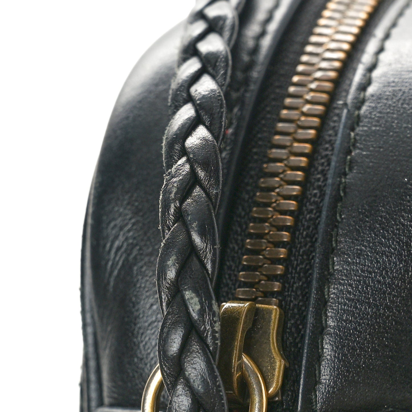 Calfskin Web Trapuntata Small GG Shoulder Bag Black