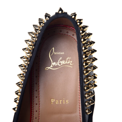 Christian Louboutin Velvet Tassel Spikes Mens Flat Loafers 41.5 Black 8 of 8