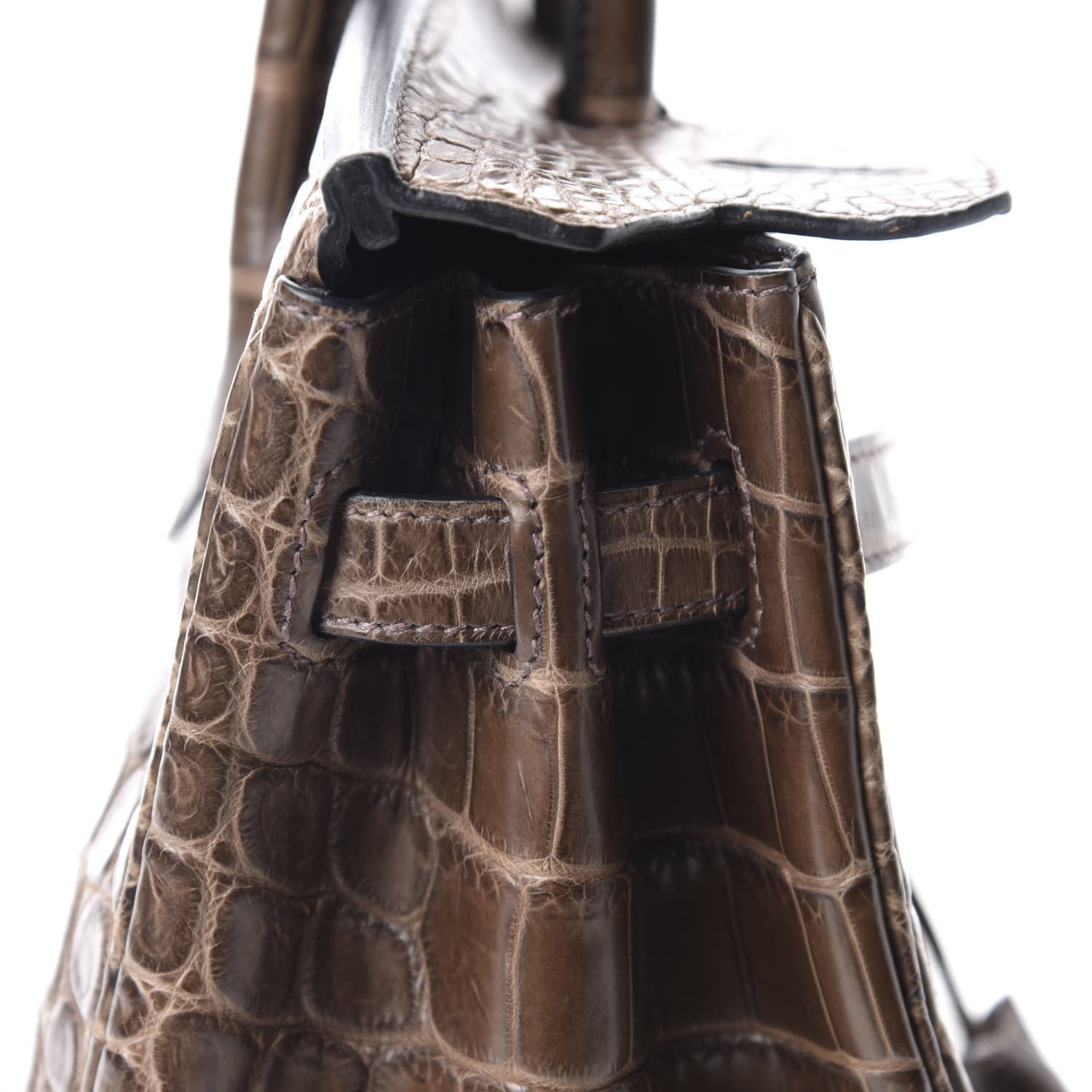 Hermes Matte Niloticus Crocodile Birkin 30 Gris Elephant 20 of 38