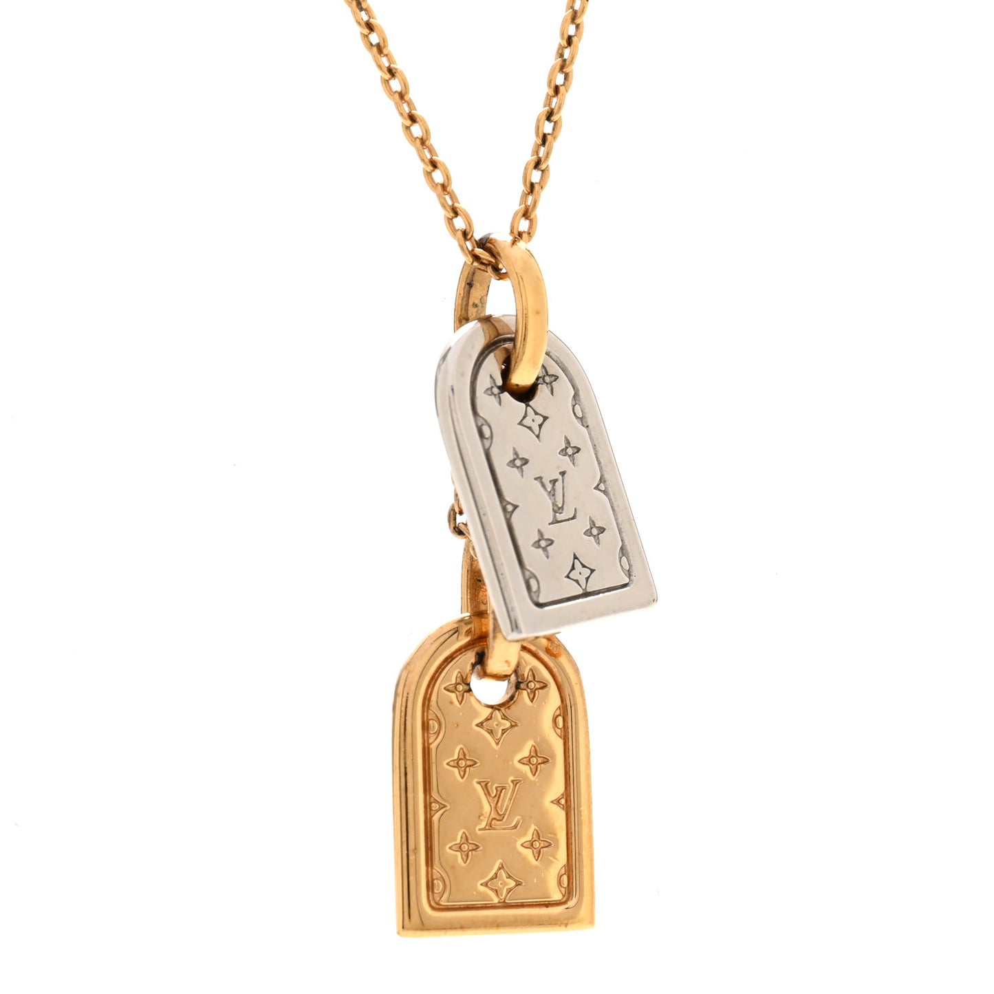 Nanogram Name Tag Necklace Gold Silver