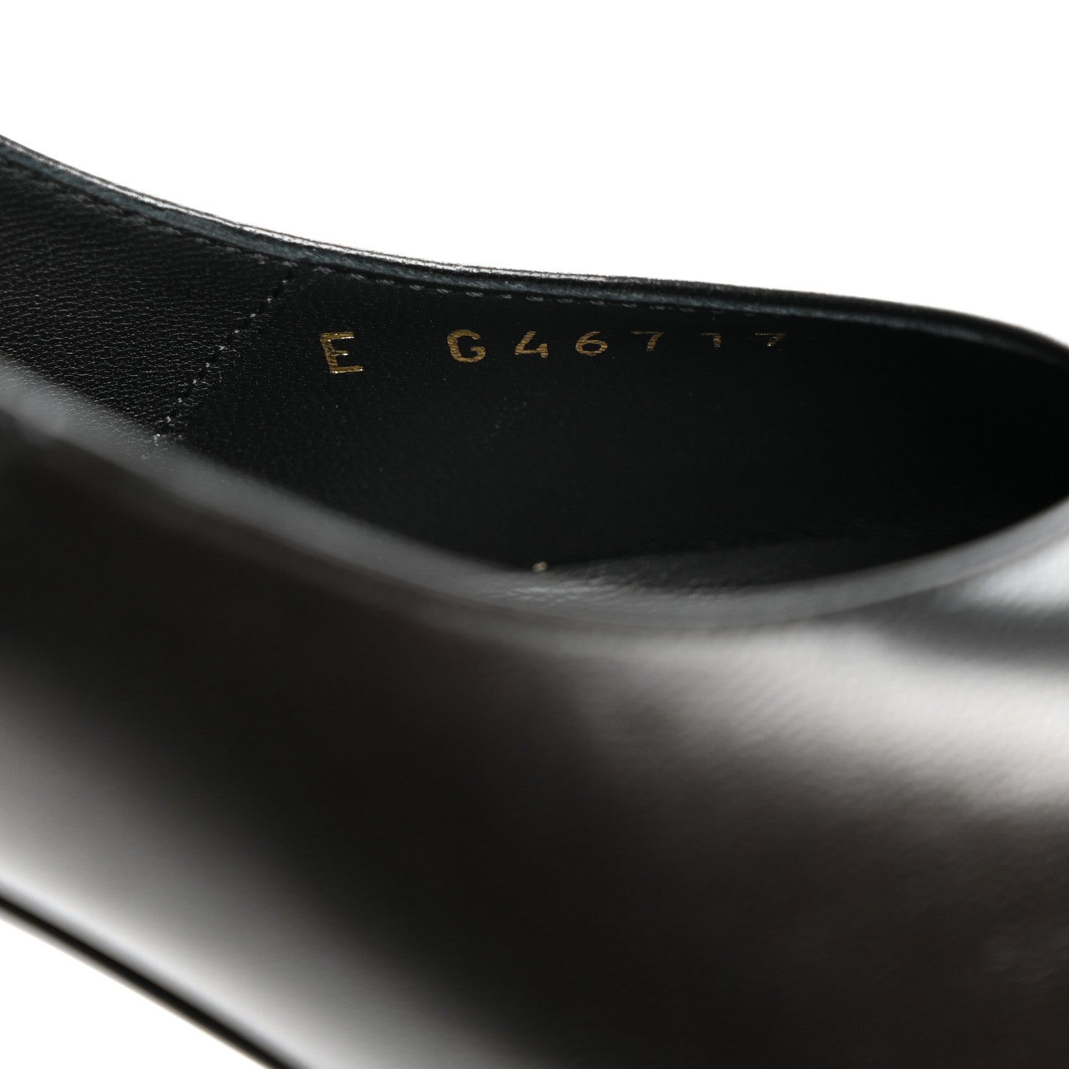 Chanel Shiny Lambskin Patent Calfskin Cap Toe Ankle Pearl Chain Pumps 39.5 Black 9 of 9
