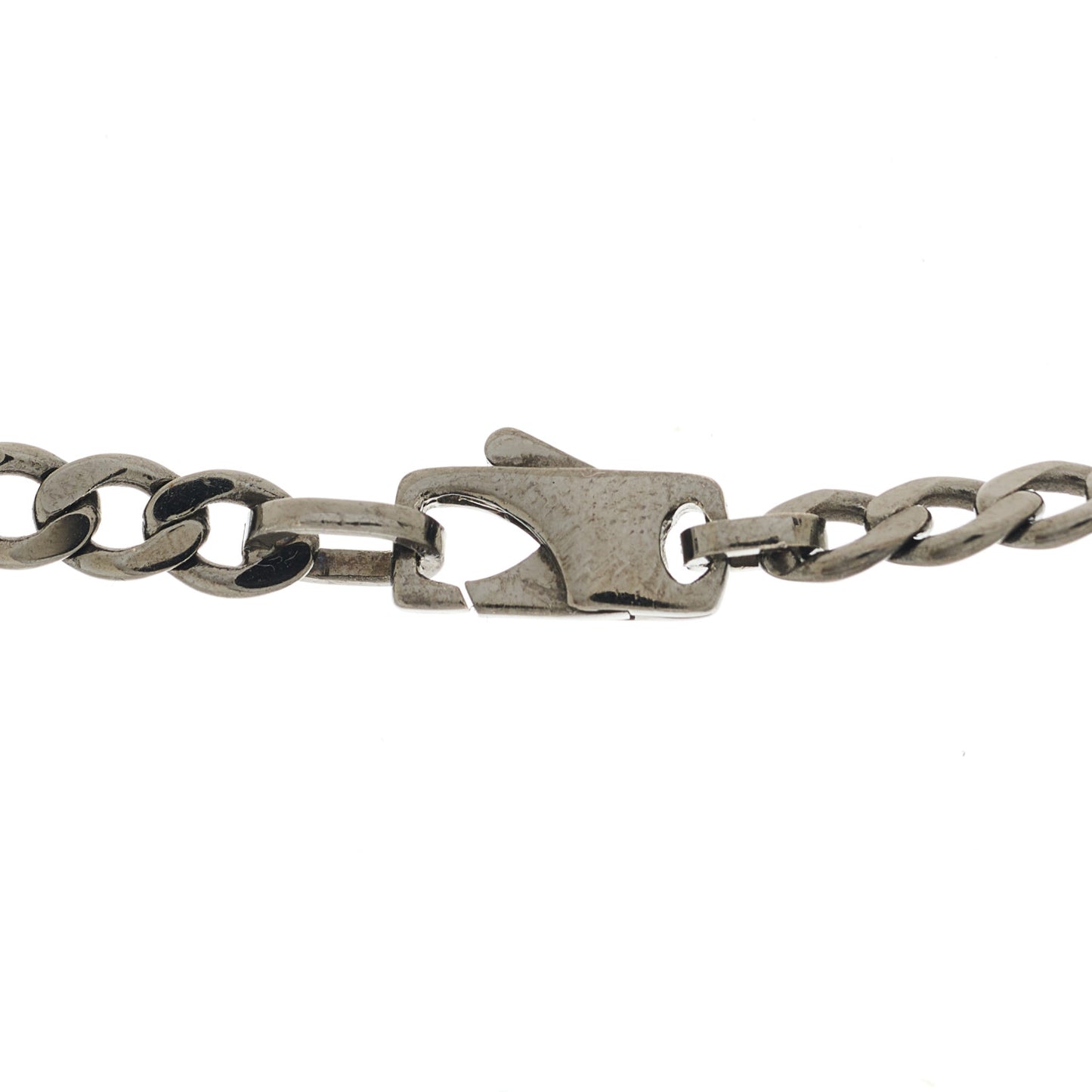 Darkened Sterling Silver G Bar Pendant Necklace