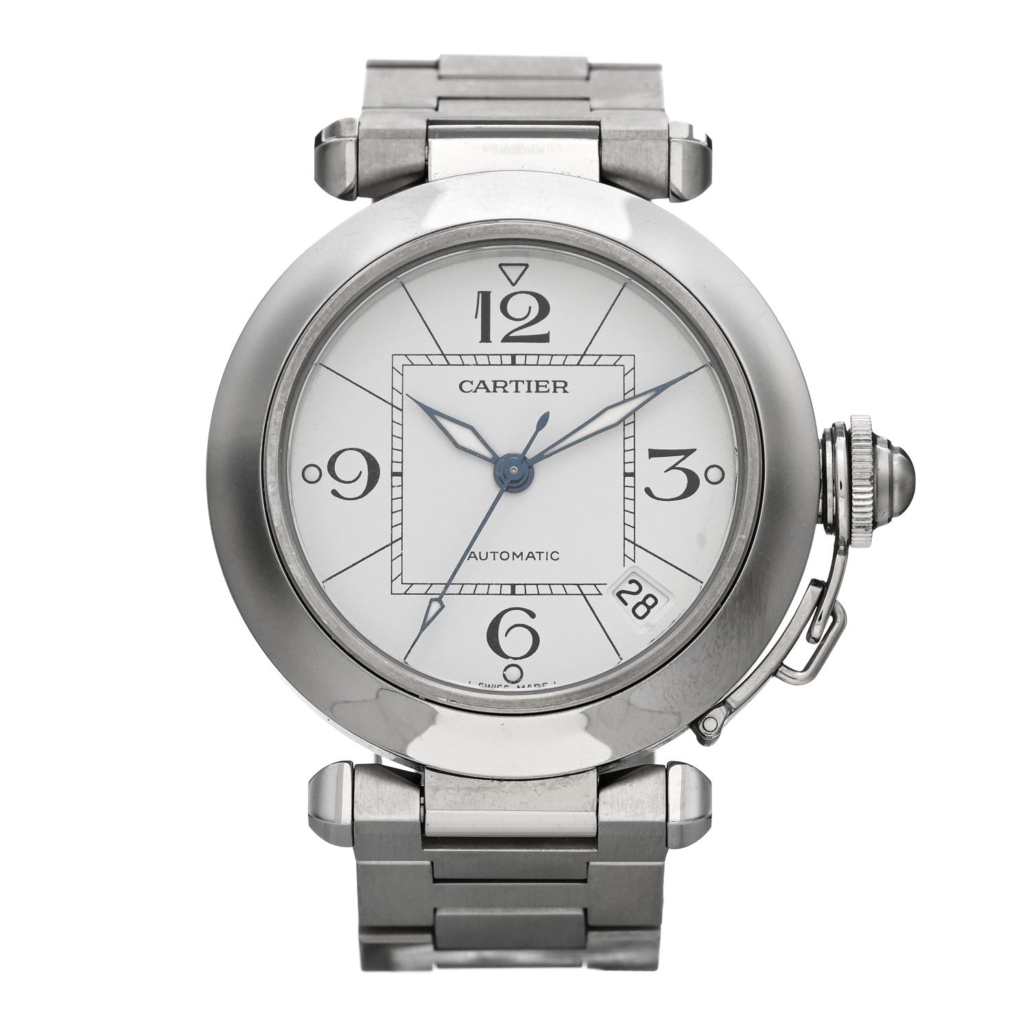 Cartier Stainless Steel 35mm Pasha C Automatic Watch 1 of 4
