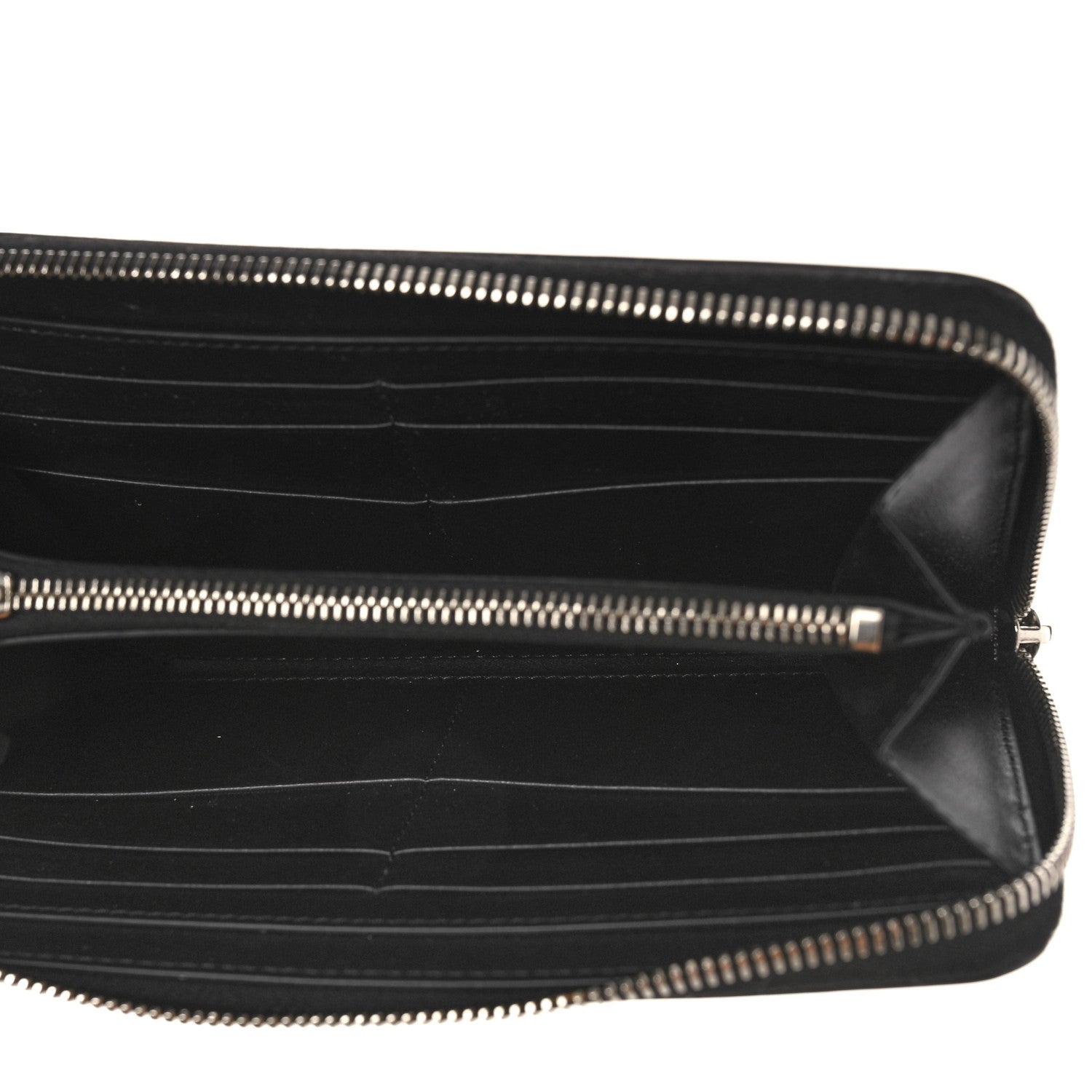 Givenchy Calfskin Logo Zip Around Wallet Black 5 of 8