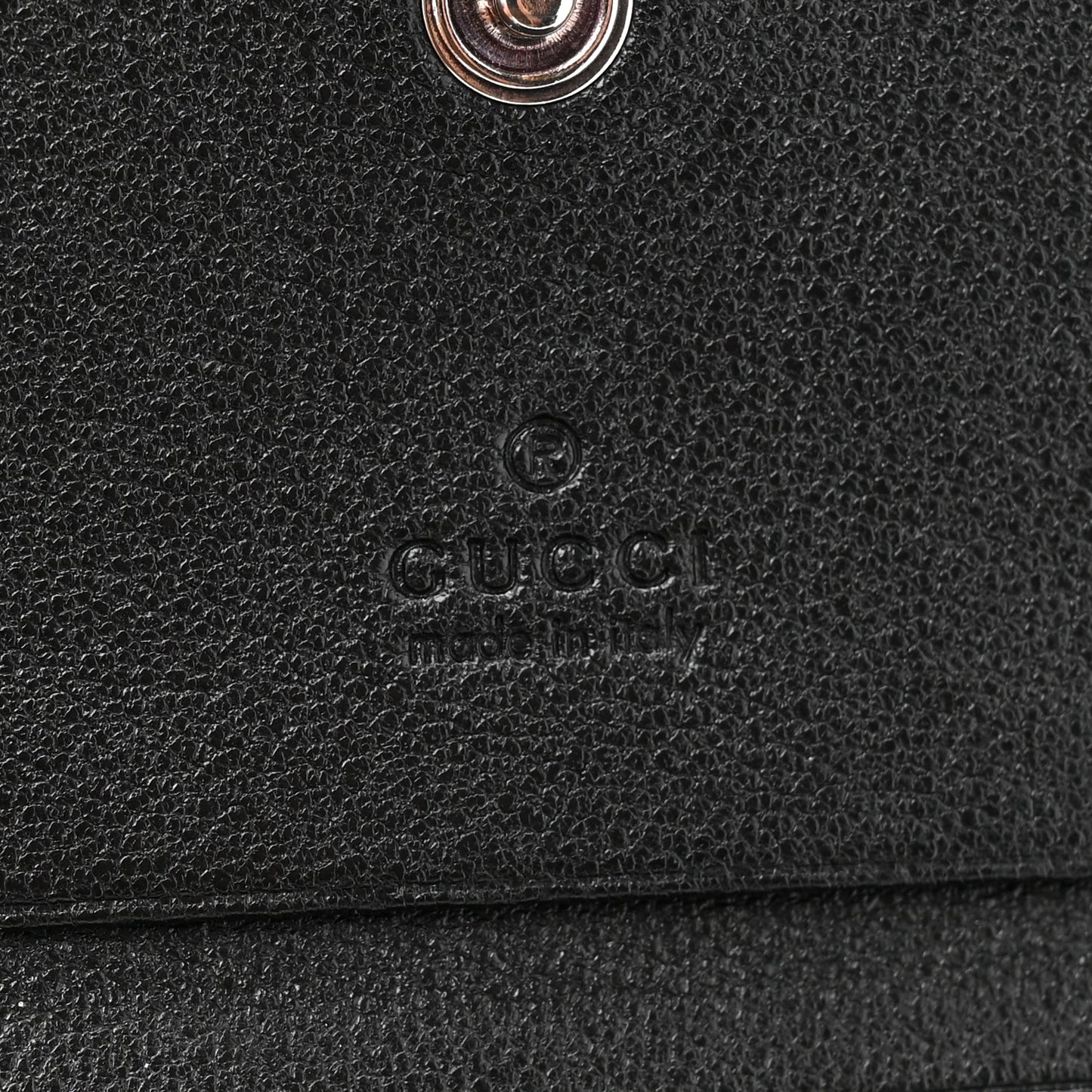 Sakai Be Green Calfskin Diagonal Stitched Blondie Card Case Wallet Black