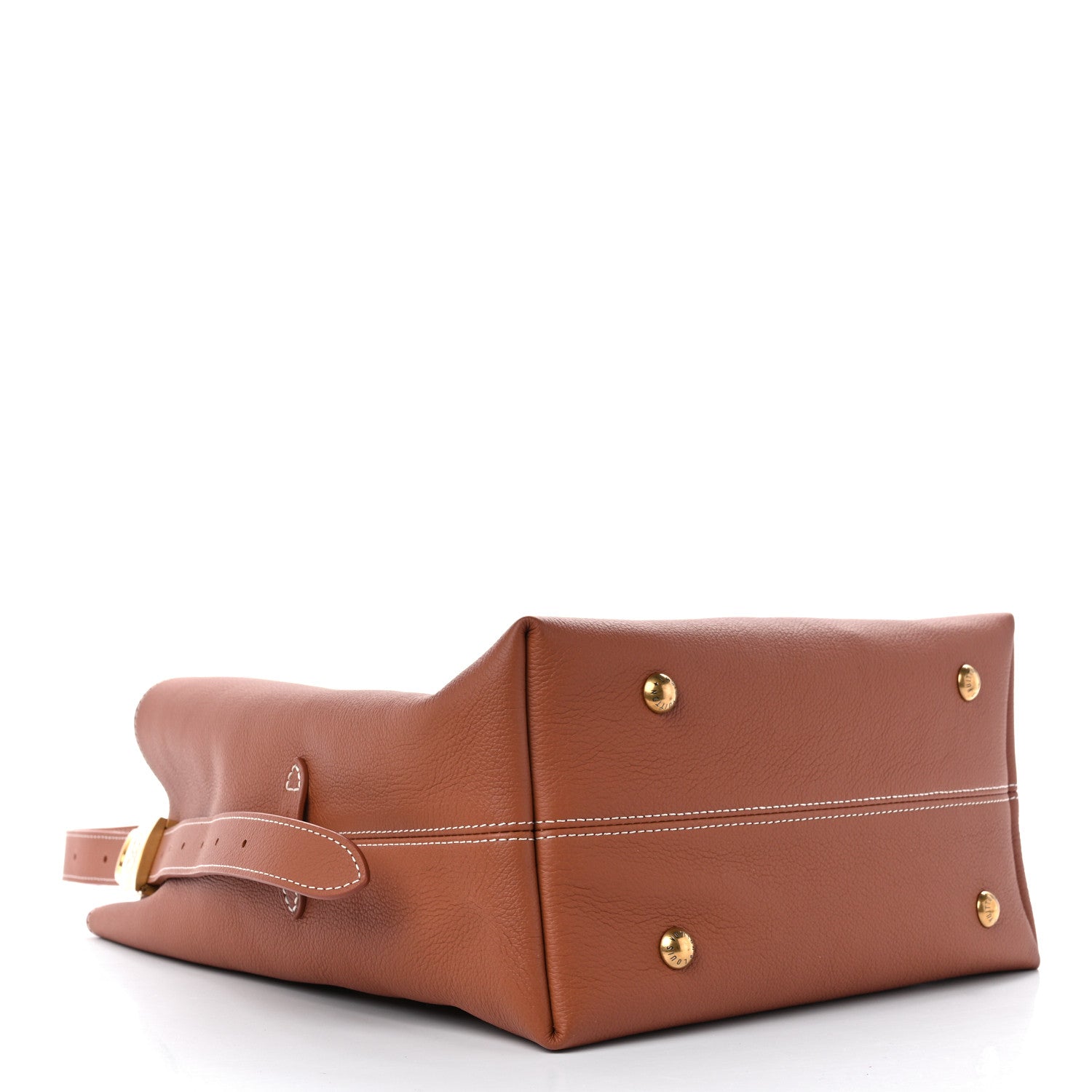 Louis Vuitton Grained Calfskin Low Key Hobo MM Cognac 5 of 11