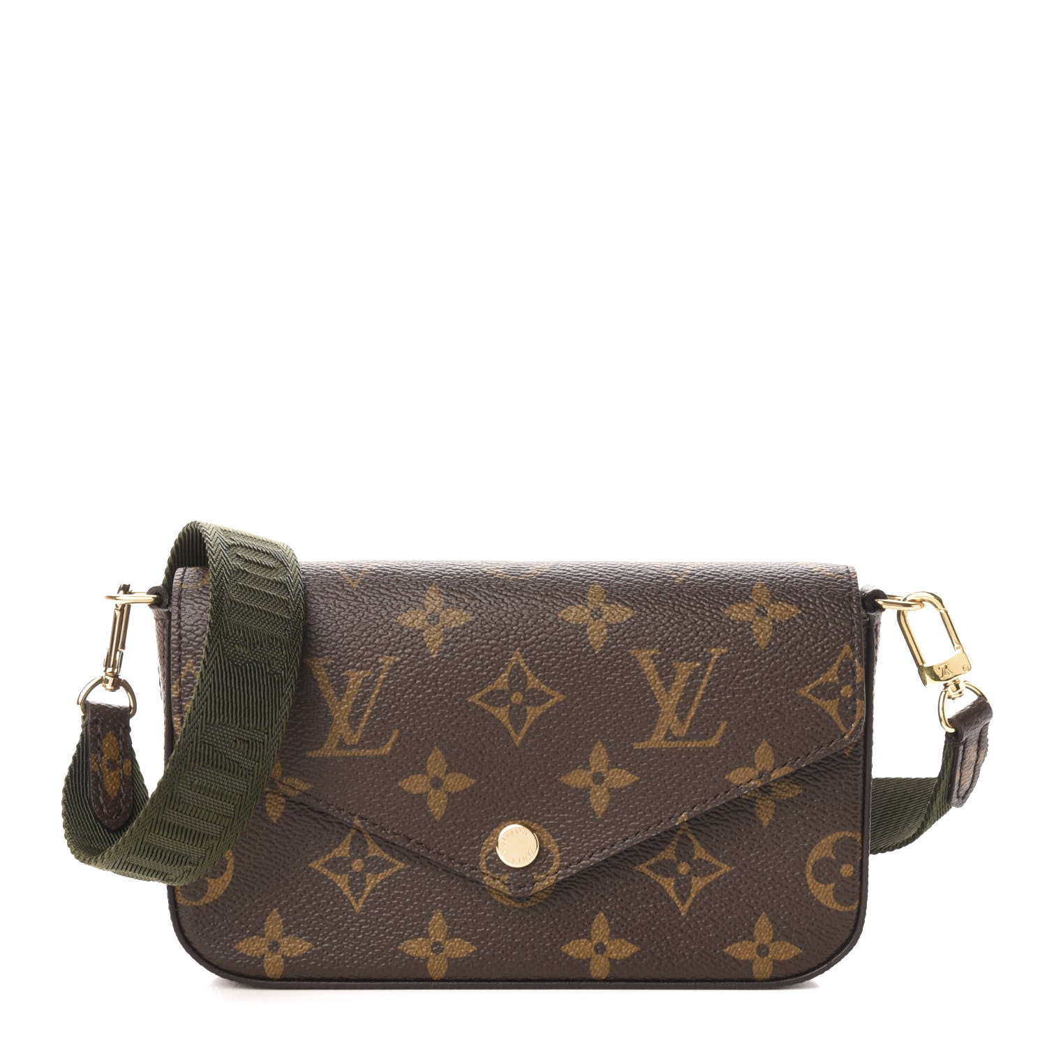 Louis Vuitton Monogram Felicie Strap & Go Kaki 1 of 10
