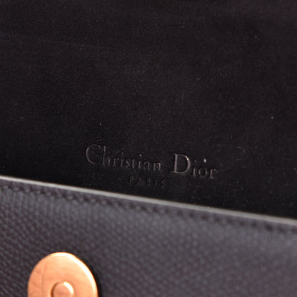 Christian Dior Grained Calfskin Saddle Belt Clutch Black 6 of 9