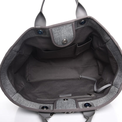 Chanel Canvas Large Deauville Tote Grey 6 of 8