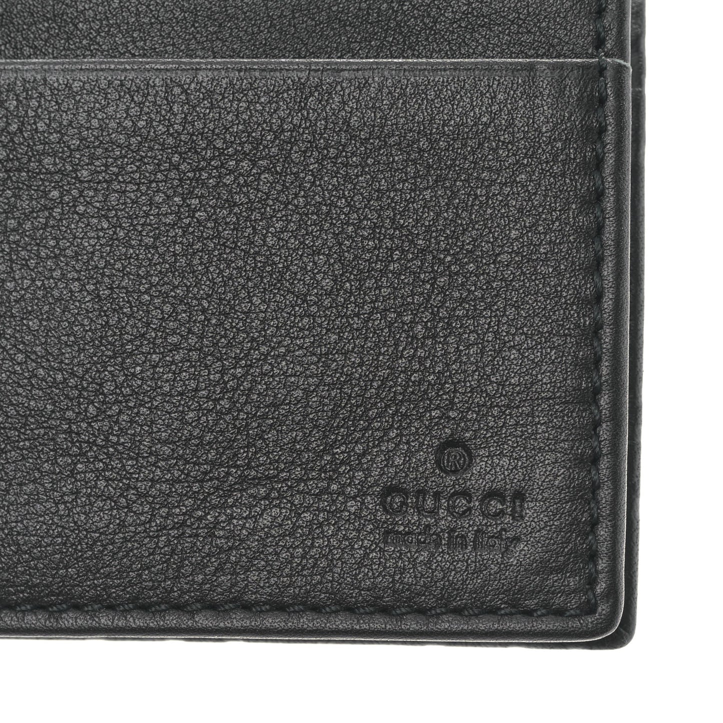 Guccissima Continental Long Flap Wallet Black