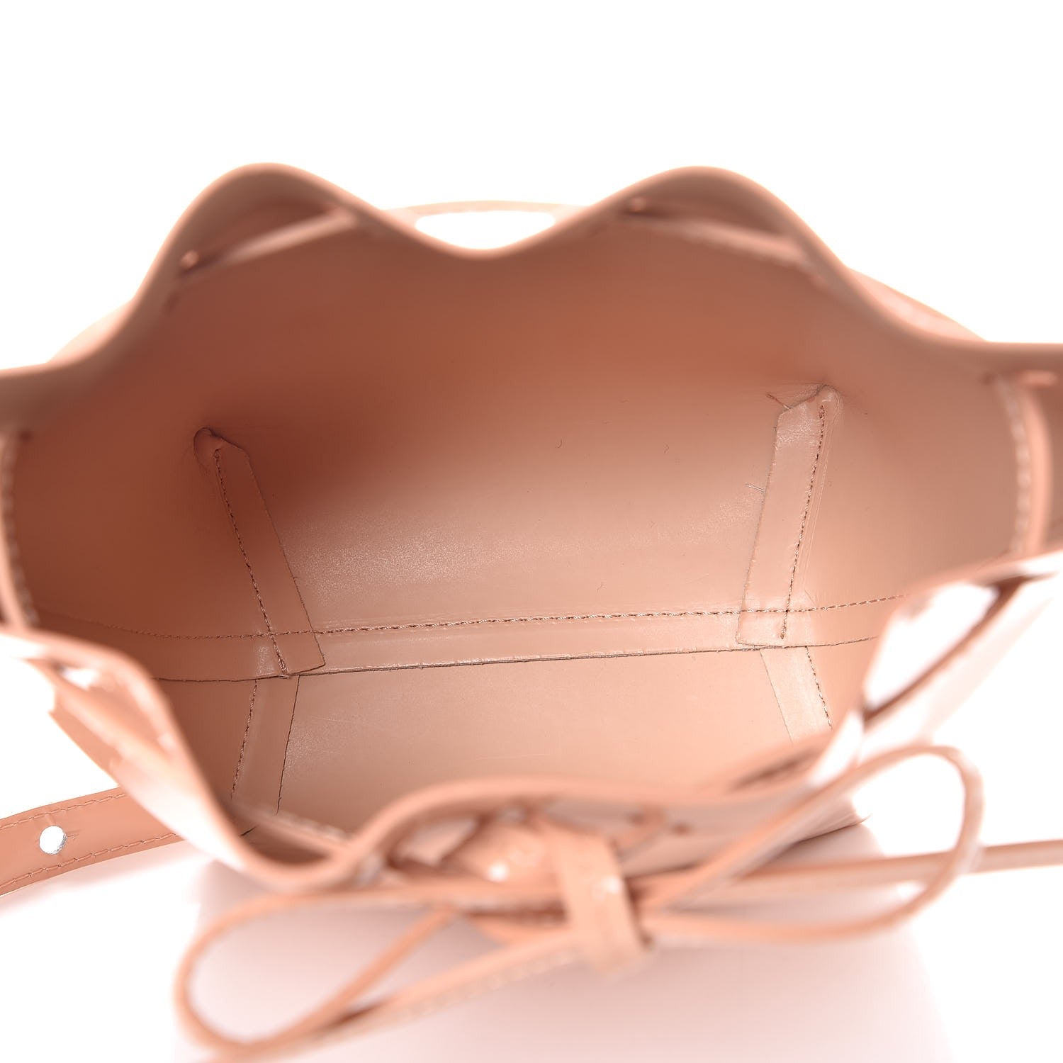Mansur Gavriel Patent Calfskin Mini Mini Bucket Bag Rosa 5 of 6