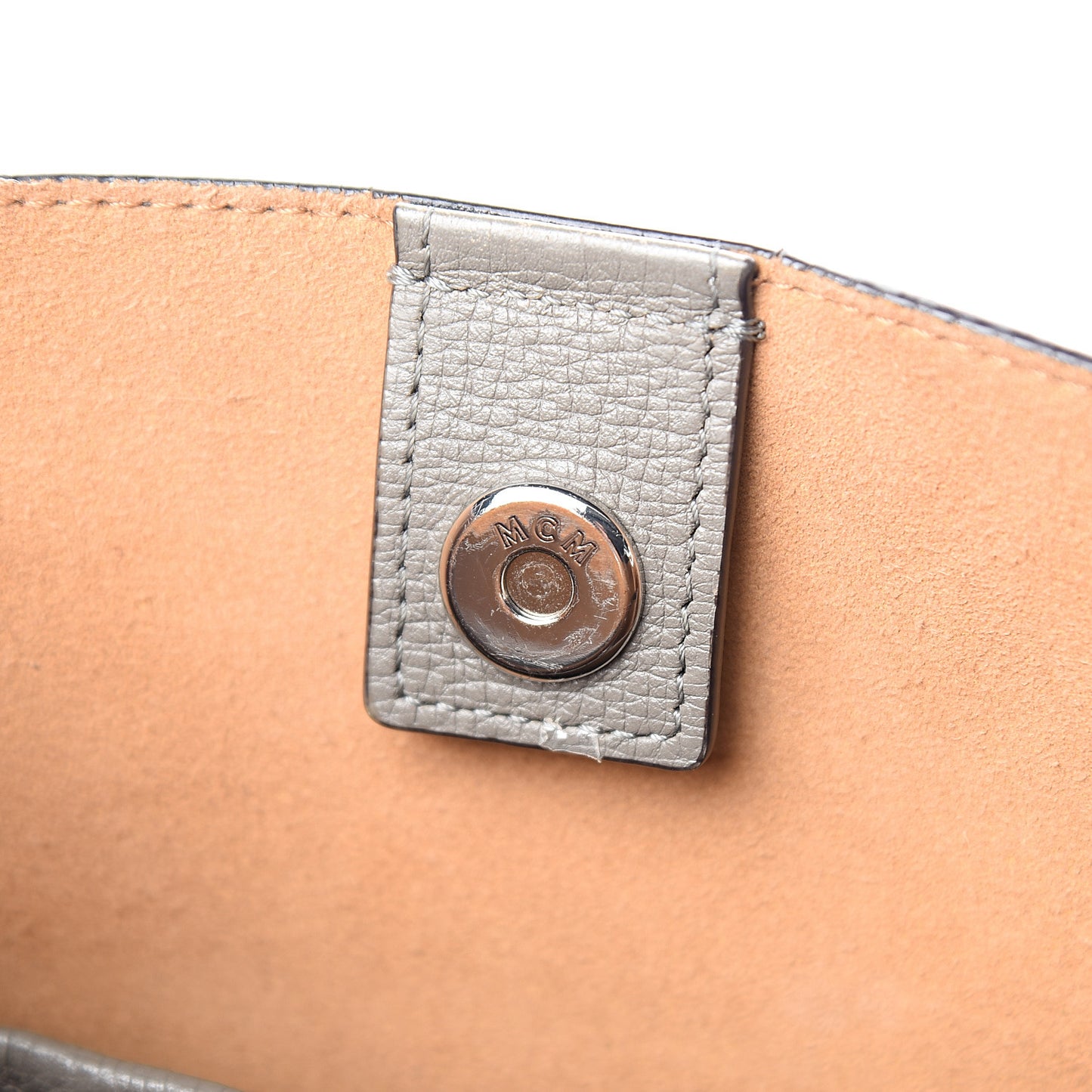Grained Calfskin Sarah Medium Visetos Hobo Grey