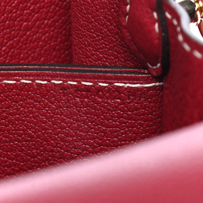 Hermes Evercolor Sac Roulis 23 Rouge Grenat 7 of 10