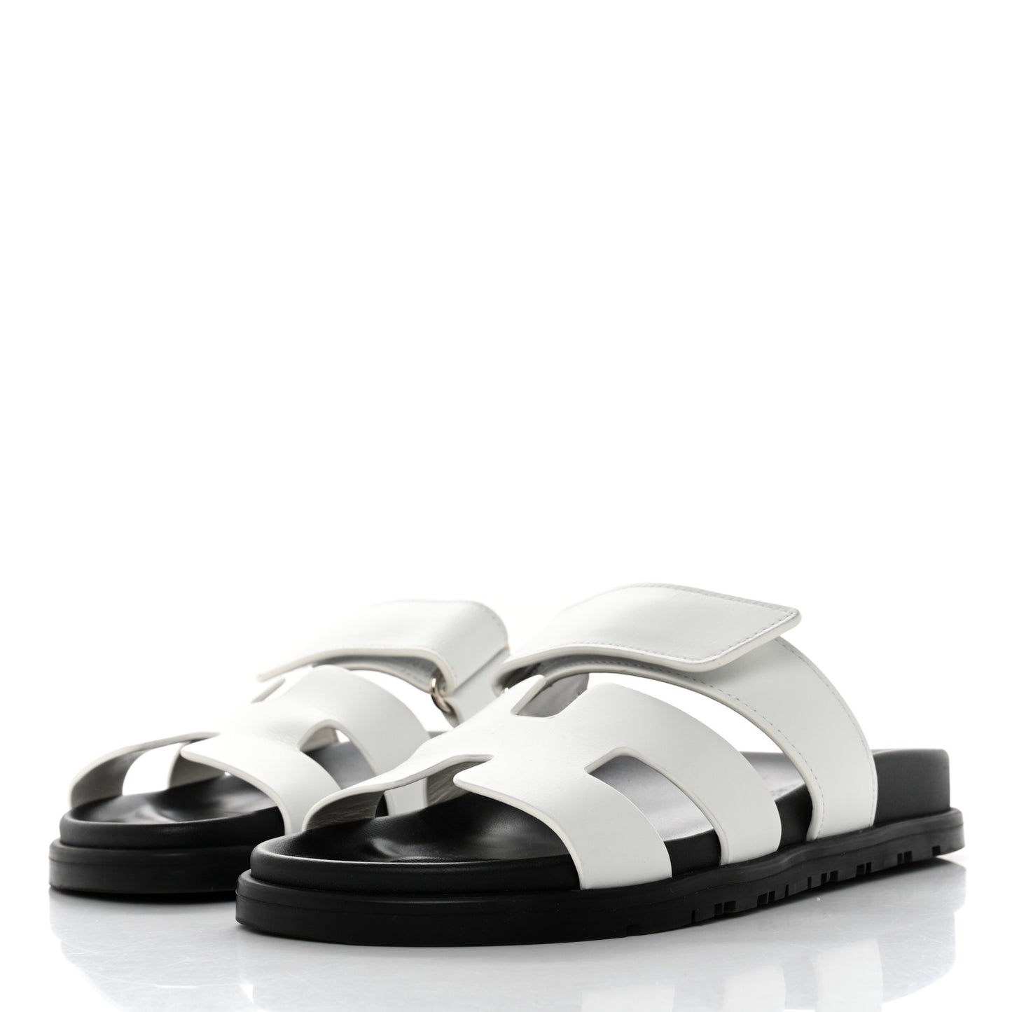 Calfskin Womens Chypre Sandals 35 White