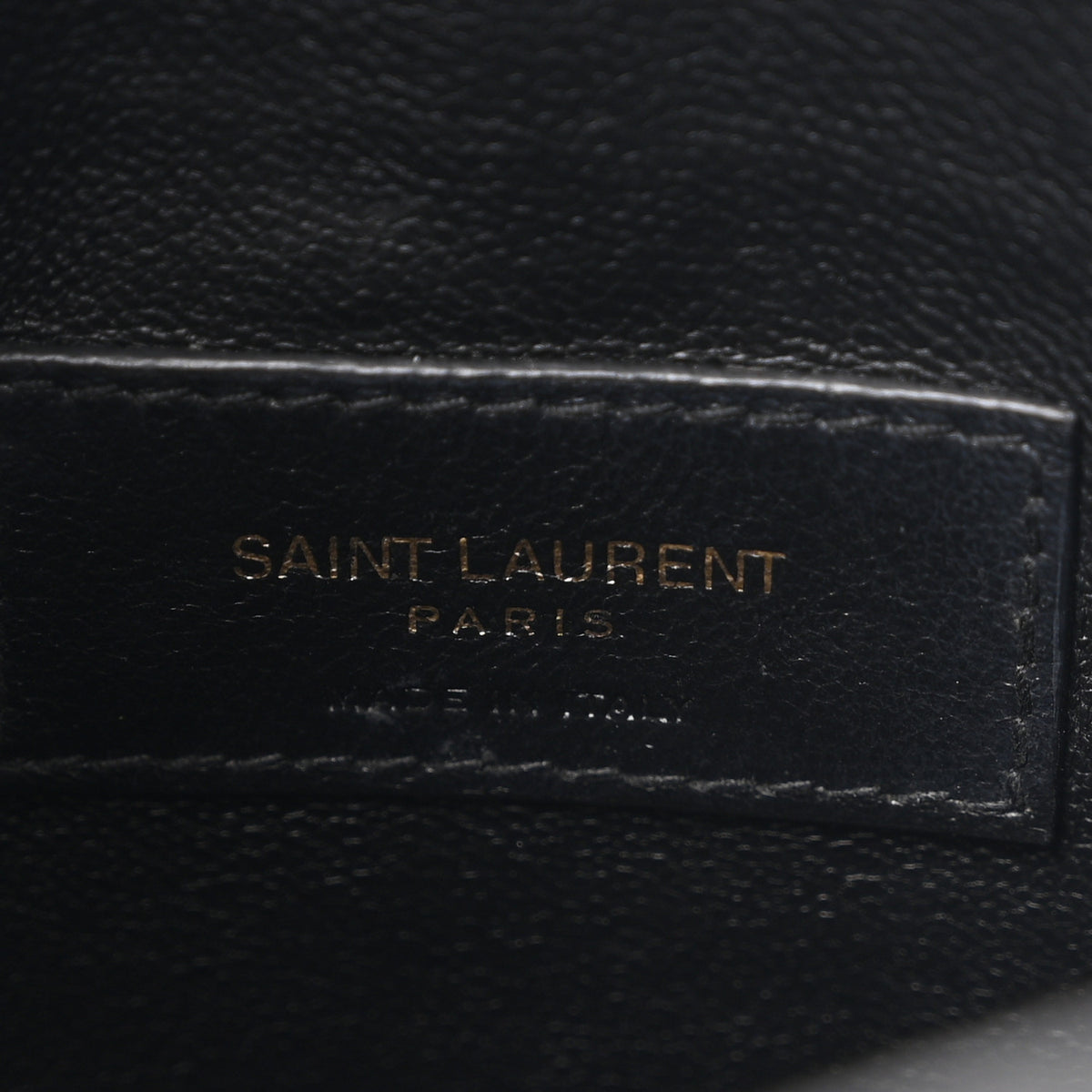 Saint Laurent Calfskin Crocodile Embossed Paris Mini Toy Shopper Tote Black 6 of 11