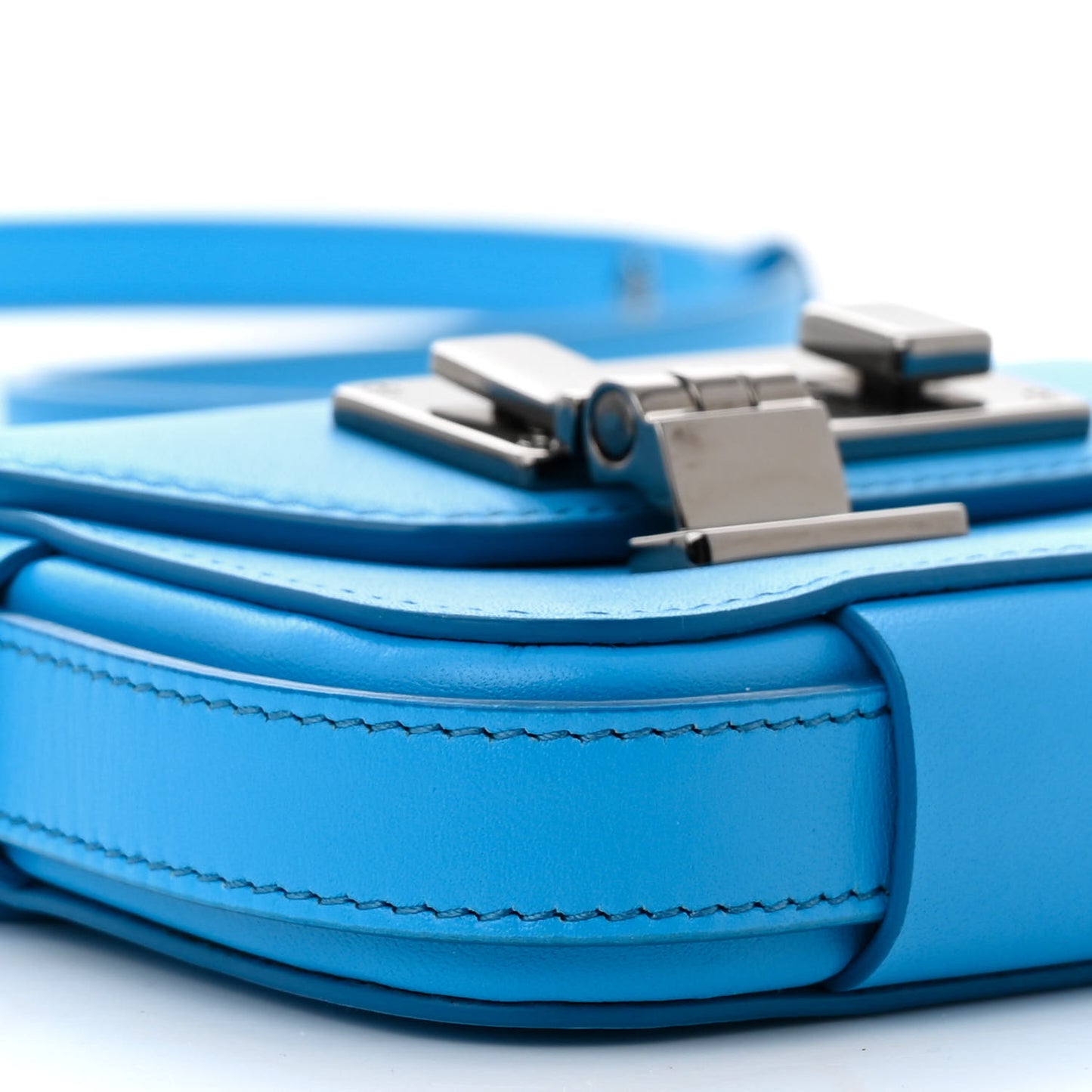 Smooth Calfskin Nano Pouch Cornflower