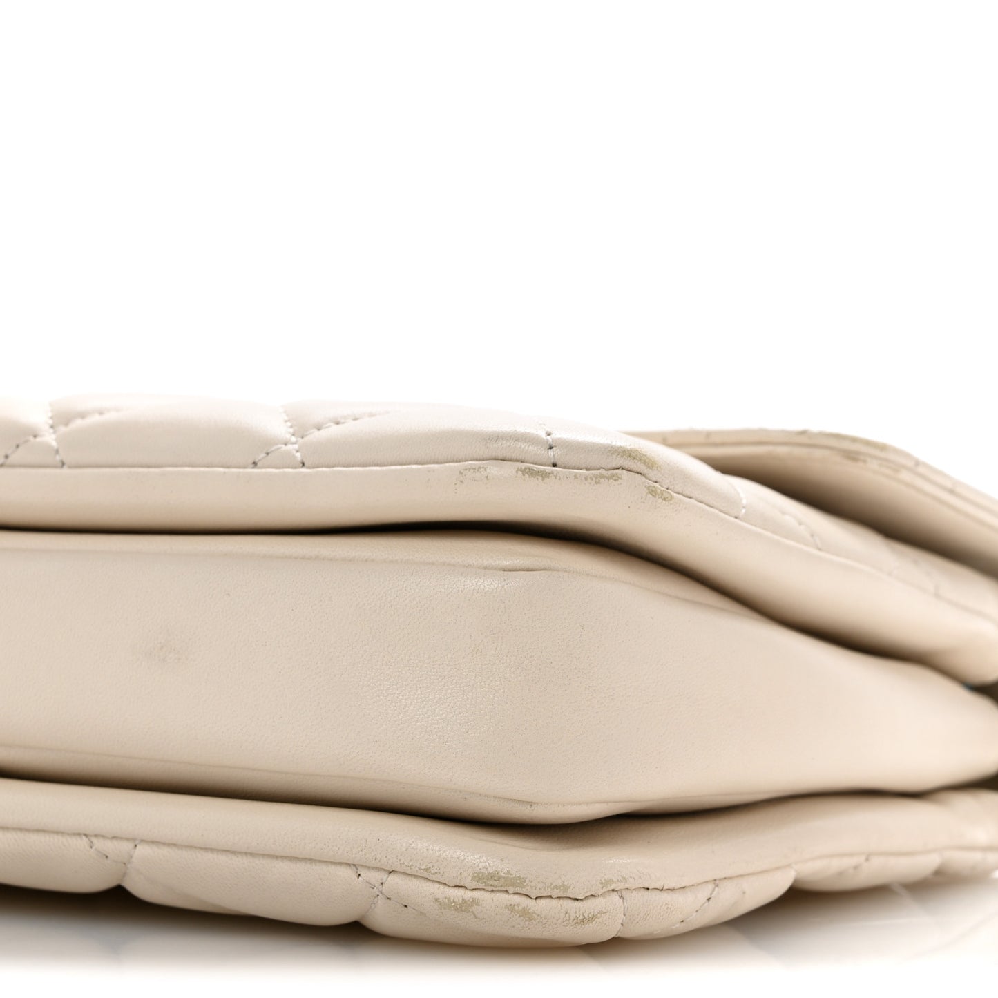 Lambskin Quilted Small Trendy CC Dual Handle Flap Bag White