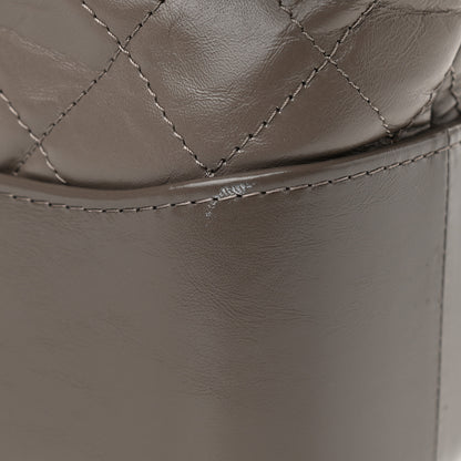 Chanel Aged Calfskin Quilted Medium Gabrielle Hobo Grey 7 of 10