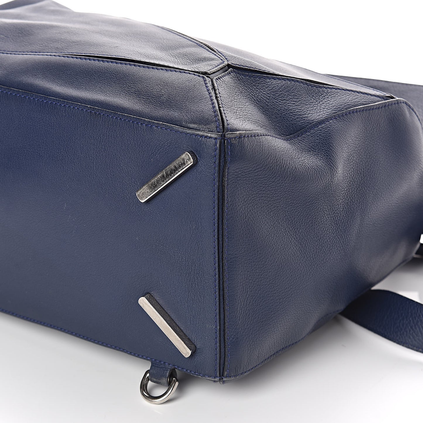 Calfskin Large Puzzle Bag Deep Blue
