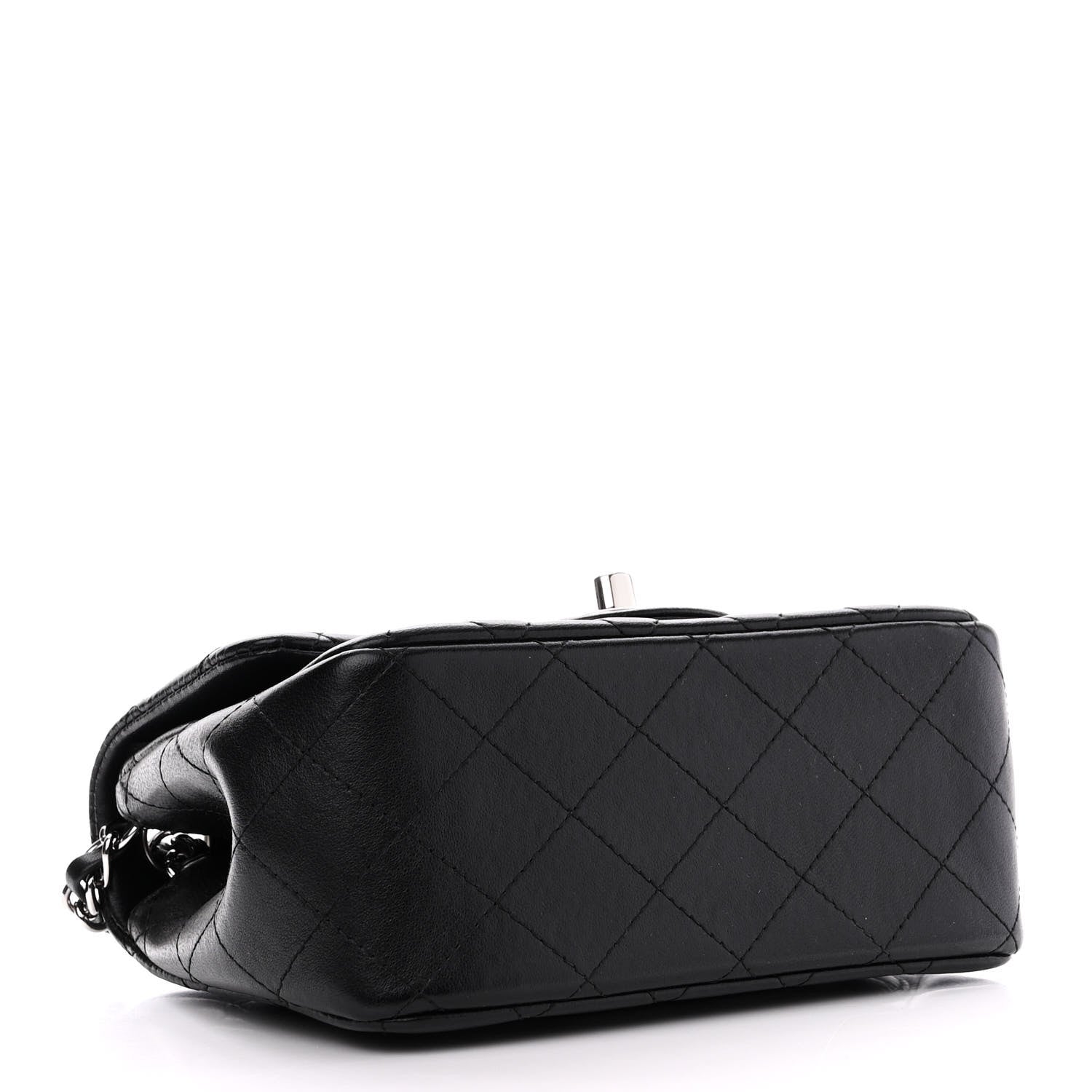 Chanel Lambskin Quilted Mini Square Flap Black 4 of 10