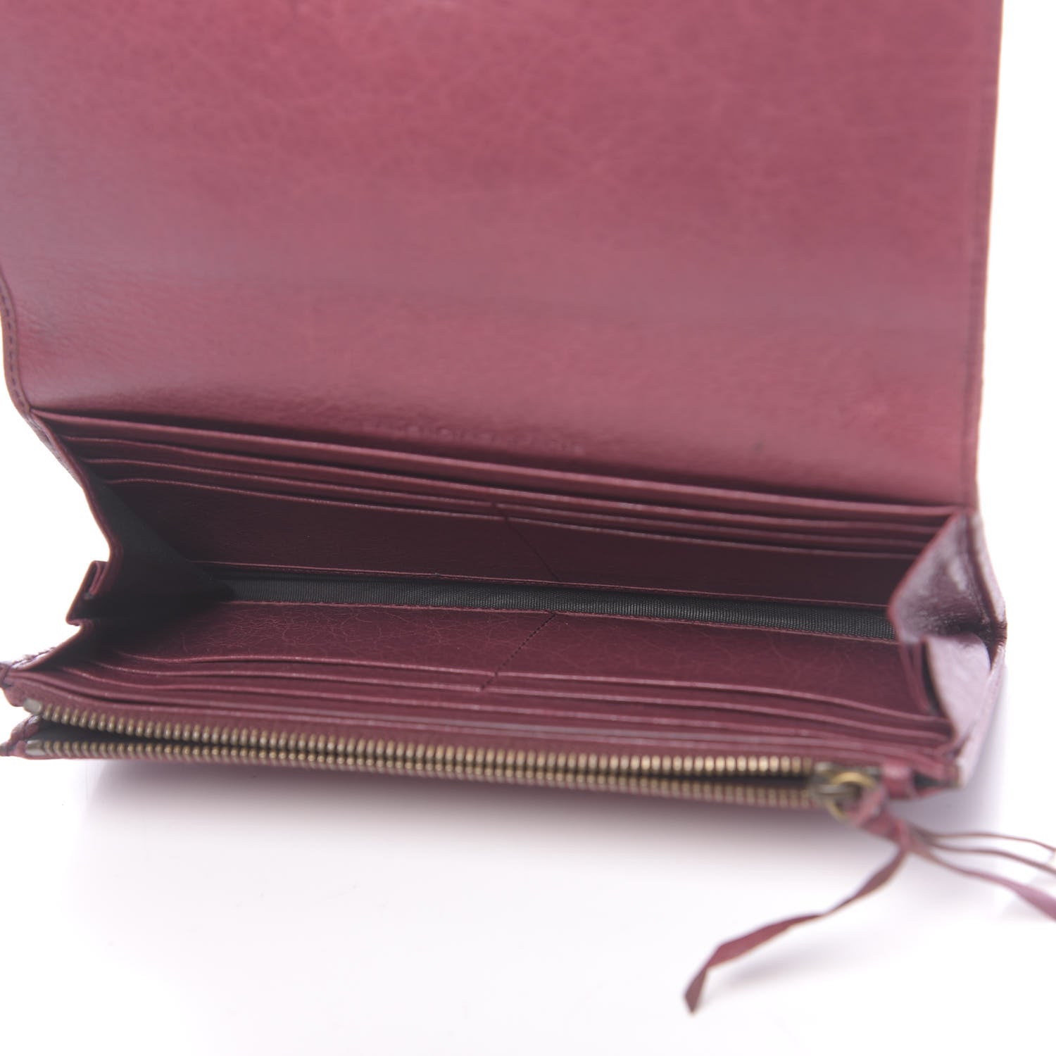 Balenciaga Agneau Classic Hardware Money Wallet Cassis 5 of 12