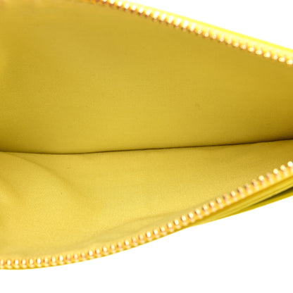 Salvatore Ferragamo Calfskin Vara Bow Wallet On Strap Yellow 7 of 13