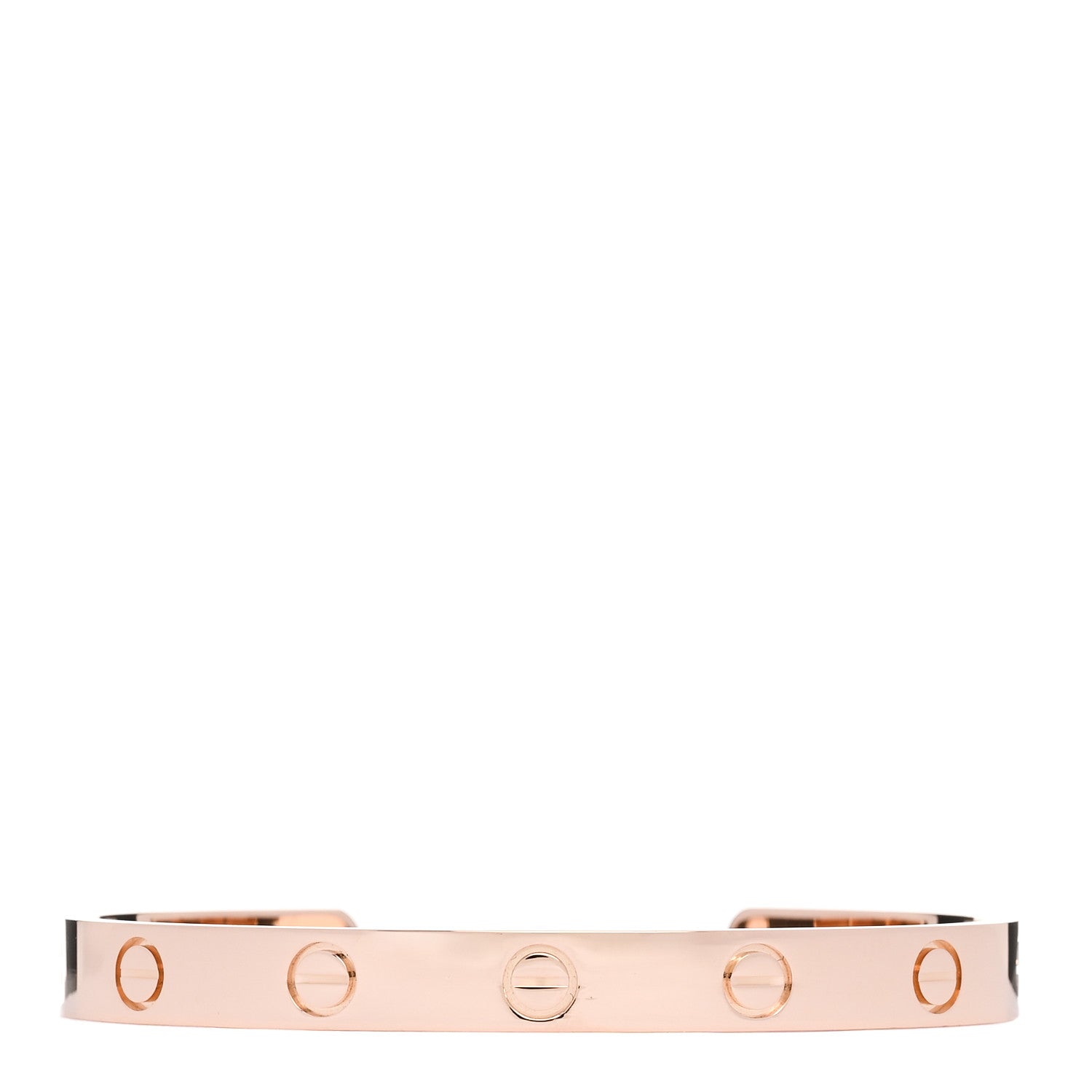 Cartier 18K Pink Gold LOVE Cuff Bracelet 16 1 of 4
