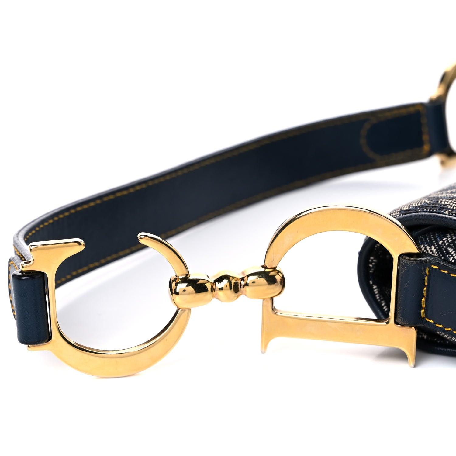 Christian Dior Monogram Saddle Bag Blue 18 of 18