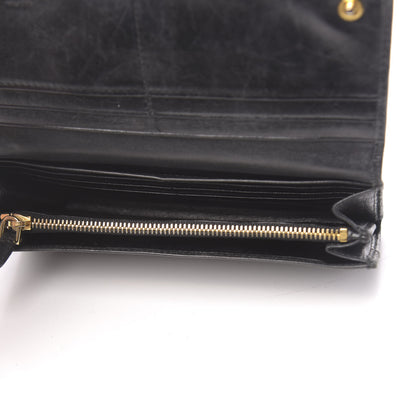 Prada Vitello Phenix Continental Flap Wallet Black 5 of 16