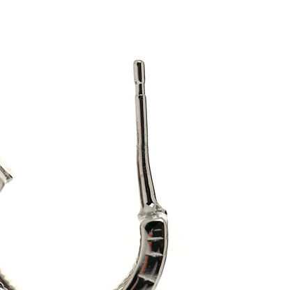 Chanel Crystal CC Drop Earrings Silver 6 of 7