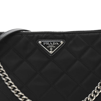 Prada Nylon Tessuto Impuntu Quilted Crossbody Bag Black 8 of 10