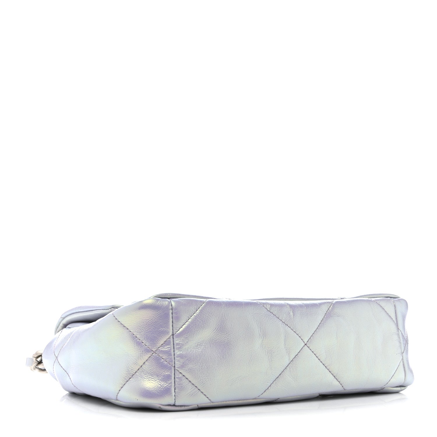 Chanel Iridescent Calfskin Quilted Medium Chanel 19 Flap Light Purple Blue 4 of 11