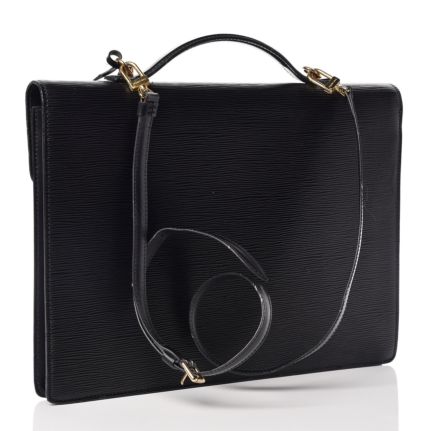 Louis Vuitton Epi Porte-Documents Bandouliere Black 5 of 20