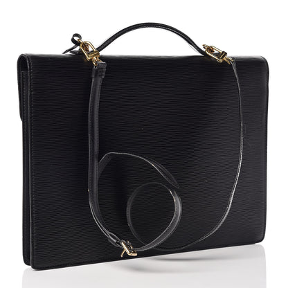 Louis Vuitton Epi Porte-Documents Bandouliere Black 5 of 20