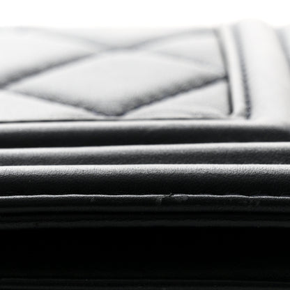 Chanel Lambskin Quilted Medium Boy Flap Navy 11 of 13