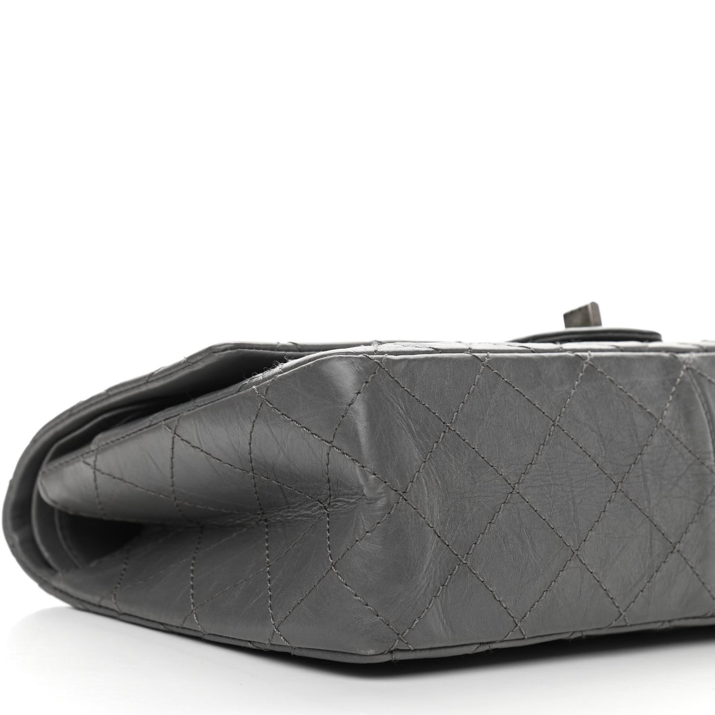 Aged Calfskin Quilted 2.55 Reissue 226 Flap Grey