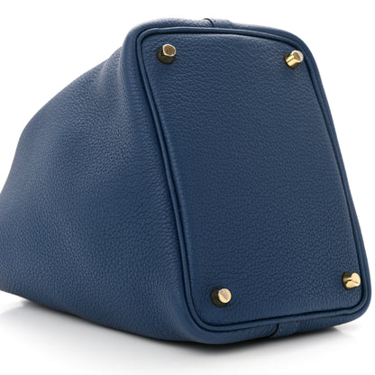 Hermes Taurillon Clemence Picotin Lock 18 PM Deep Bleu 9 of 10