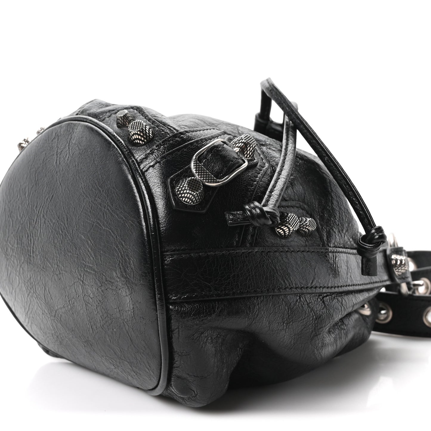 Agneau Arena Le Cagole Bucket Bag XS Black