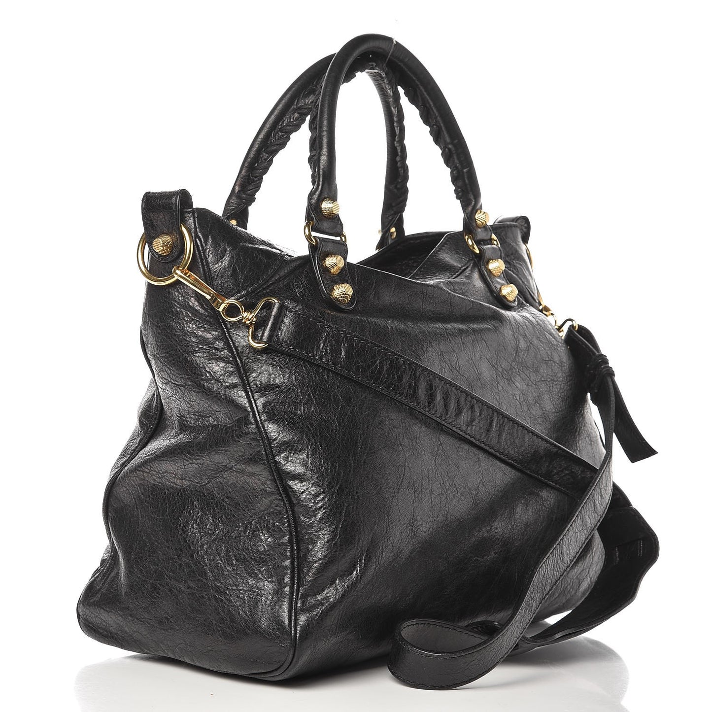 Agneau Giant 12 Gold Hardware Velo Black
