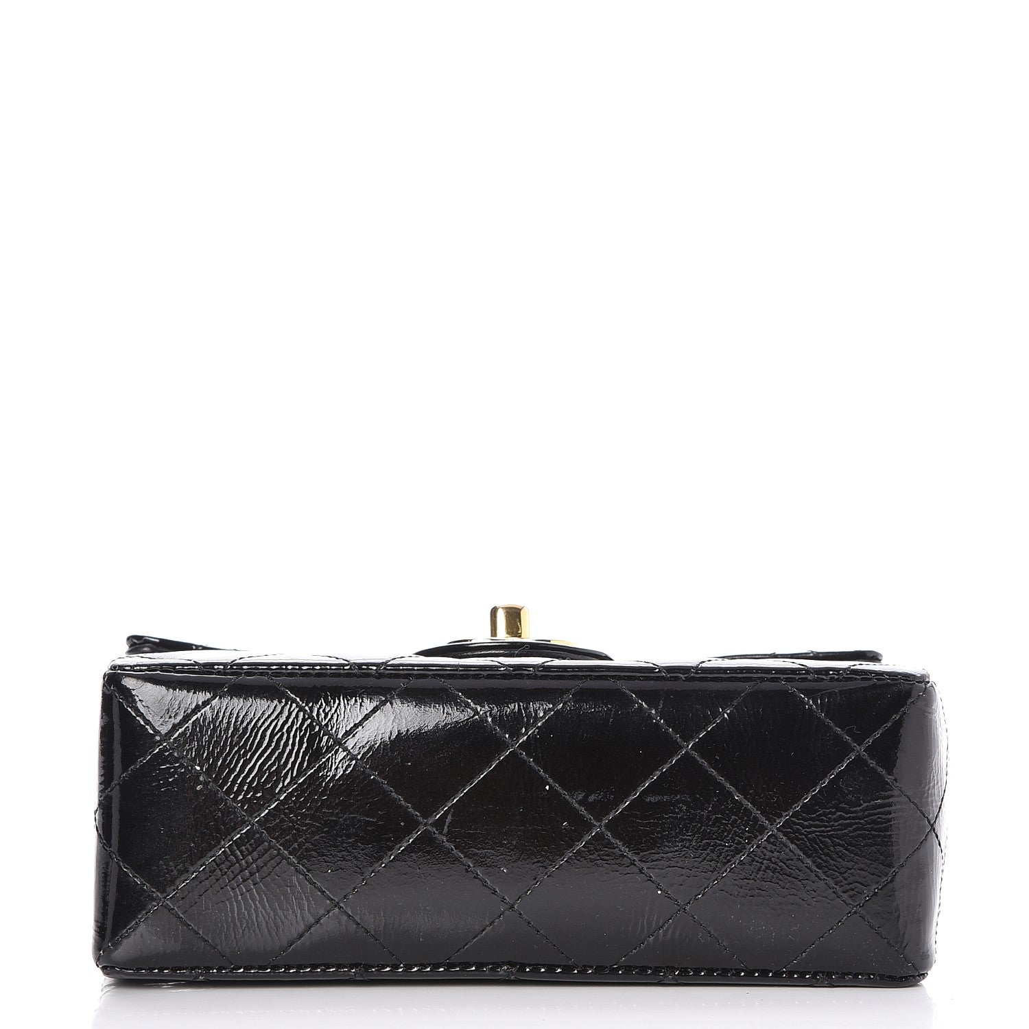 Chanel Patent Calfskin Quilted Mini Square Flap Black 9 of 12