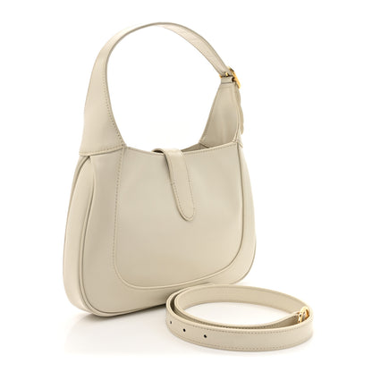 Gucci Boarded Dyana Lux Calfskin Small Jackie 1961 Hobo Mystic White 3 of 12