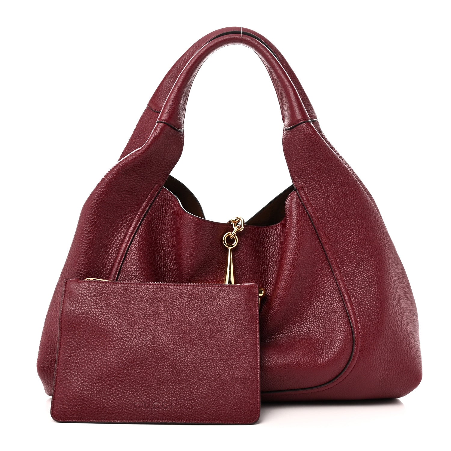 Gucci Grained Calfskin Softbit Maxi Shoulder Bag Rosso Ancora Red 3 of 10