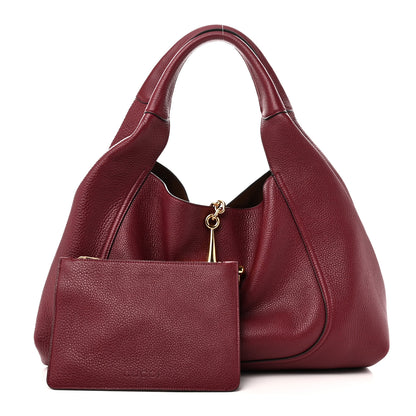 Gucci Grained Calfskin Softbit Maxi Shoulder Bag Rosso Ancora Red 3 of 10