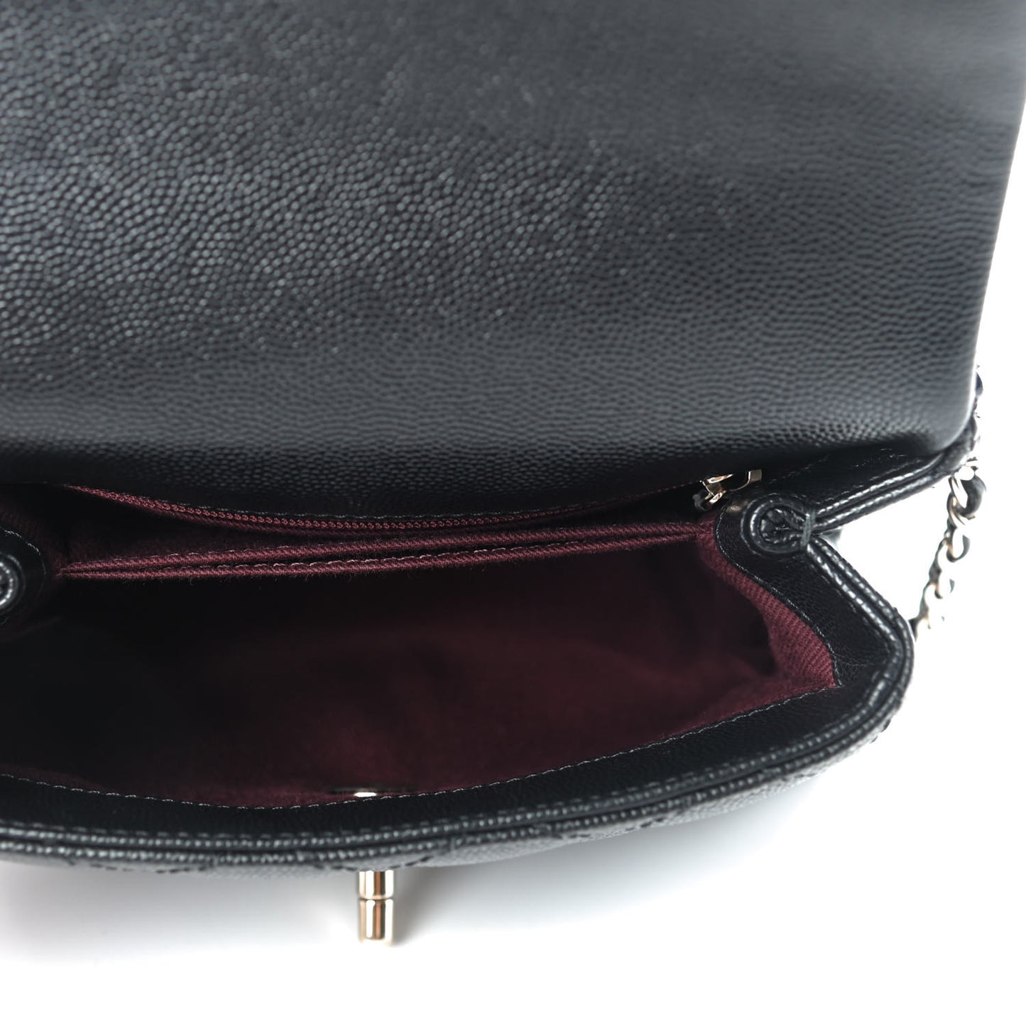 Caviar Quilted Extra Mini Coco Handle Flap Black