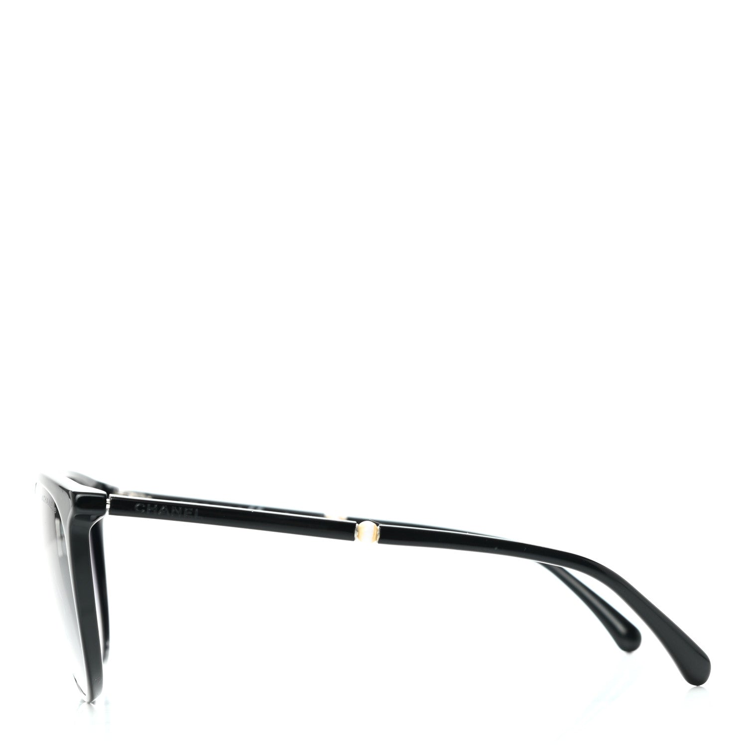 Chanel Acetate Butterfly Pearl Sunglasses 5394 Black 3 of 7