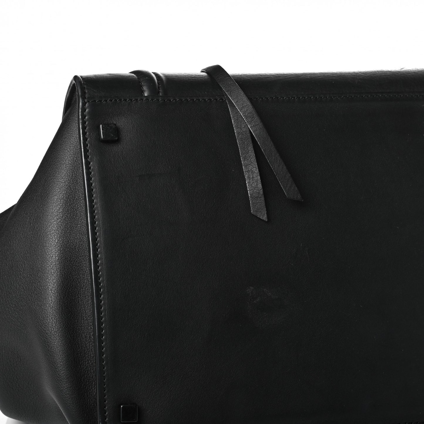 Supple Calfskin Large Phantom Luggage Black