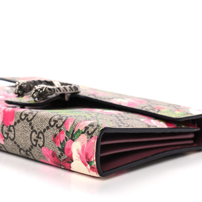 Gucci GG Supreme Monogram Blooms Mini Dionysus Chain Wallet Beige Multicolor Dry Rose 10 of 11