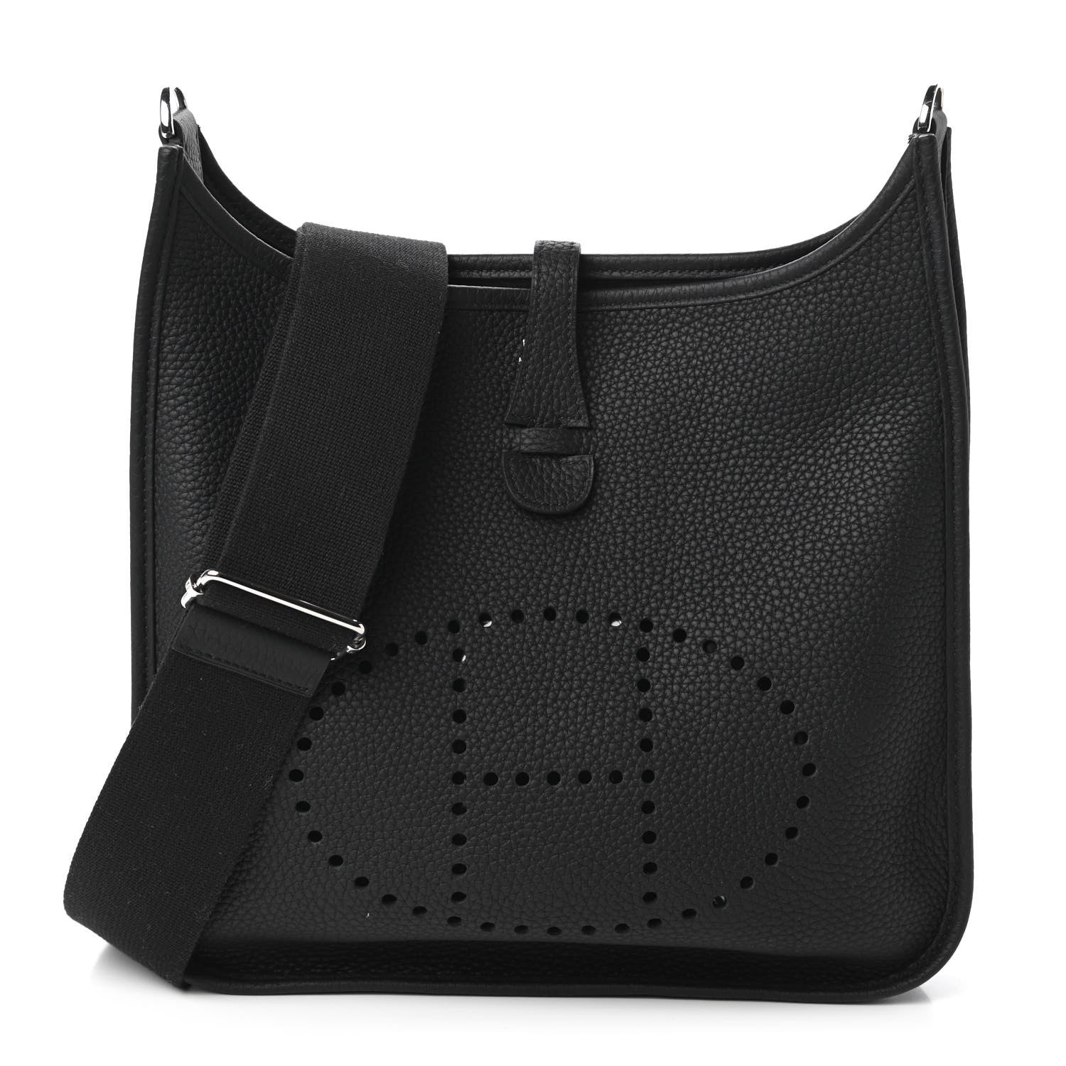 Hermes Taurillon Clemence Evelyne III PM Black 1 of 10